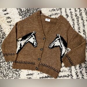 VIRAL Old Navy horse cardigan